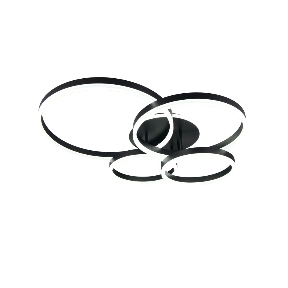 Deckenlampe Drake schwarz modern Trio 4017807657807