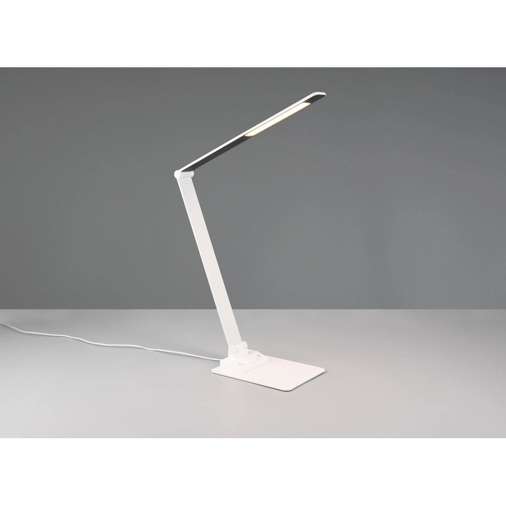 Schreibtischlampe Travis Design Weiß Trio 4017807600193