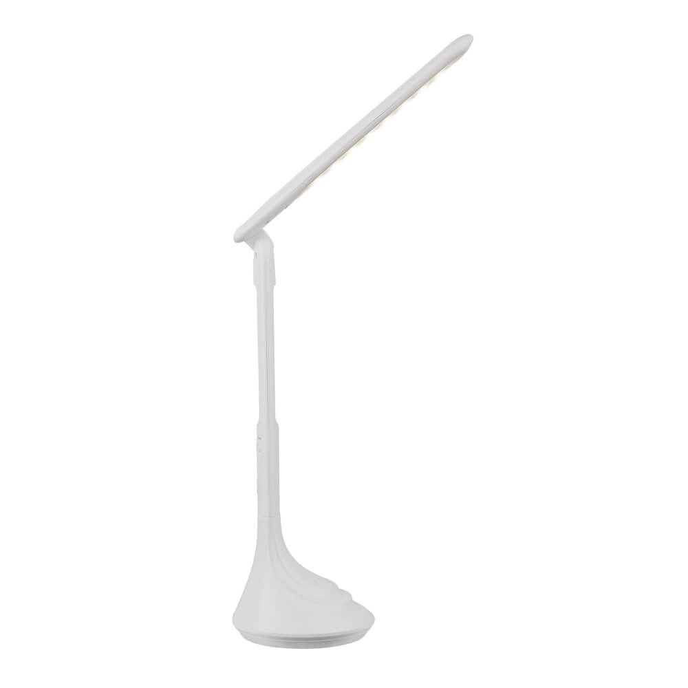 Schreibtischlampe Tyrell weiß mit Uhr Globo 9007371376032