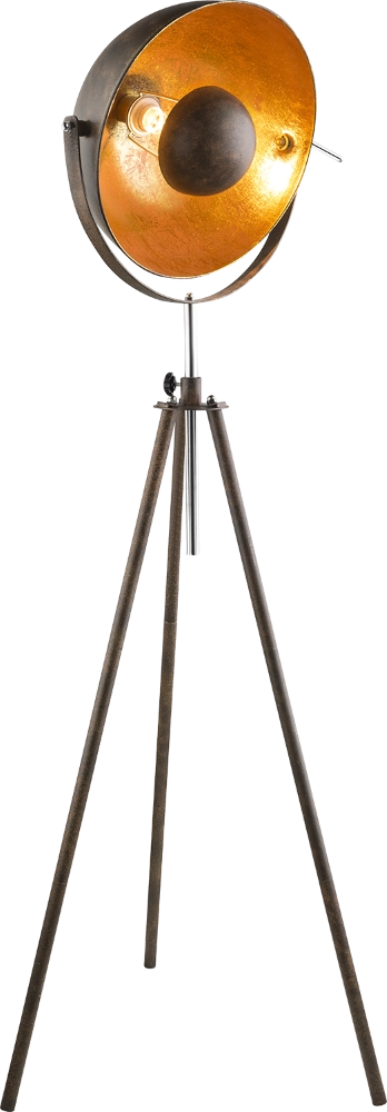 Stativ-Bodenlampe Xirena I Rostbraun