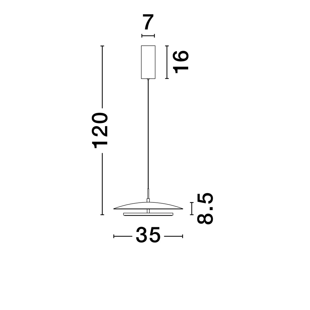 Design-Pendelleuchte Olos weiß Ø 35cm Lyora 5212017456991
