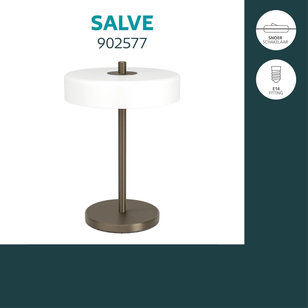 Design-Tischlampe Salve Dark Bronze