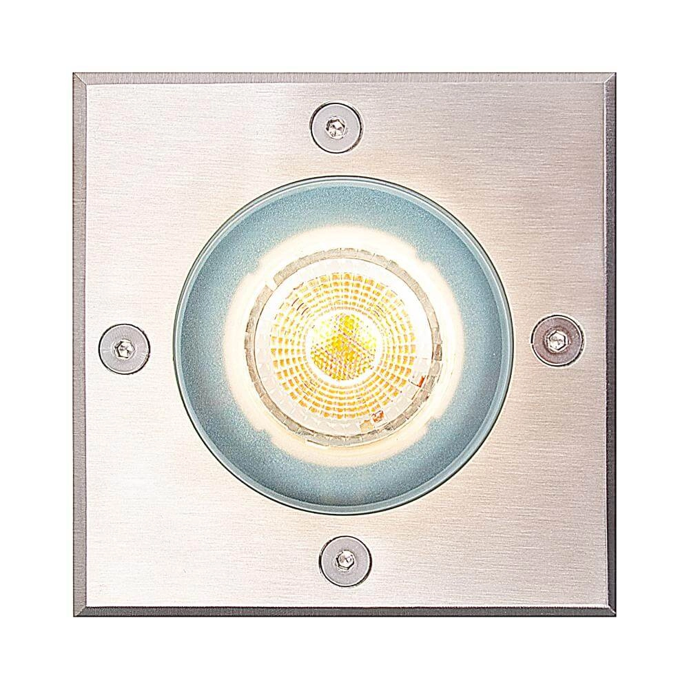 Boden-Spot Andor Vierkant aus Edelstahl Nordlux 5704924012495
