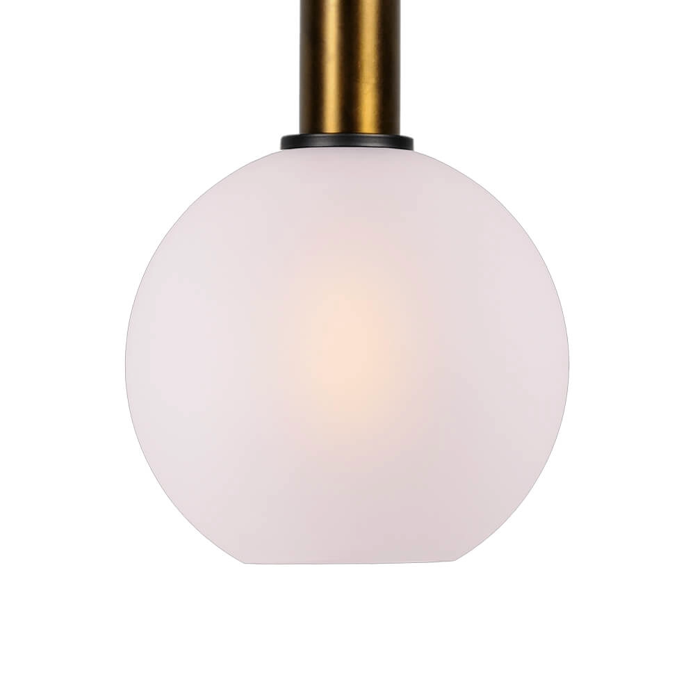 Hängelampe Ø 20cm Bella 2 Antikes Messing mit mattweißem Glas Masterlight 8718121334127