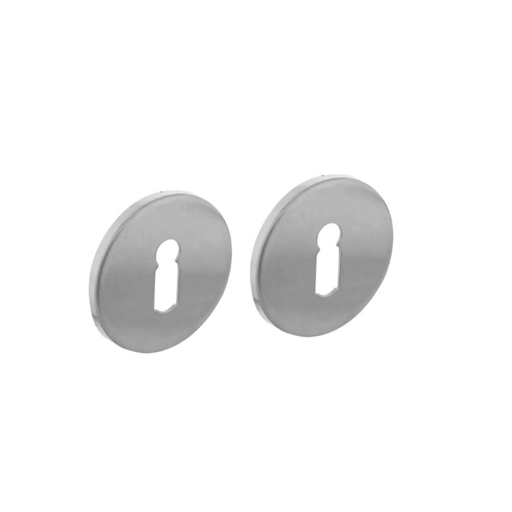 Set mit 2 Schlüsselrosetten Tira Edelstahl Ø 53mm Intersteel 8714186586662