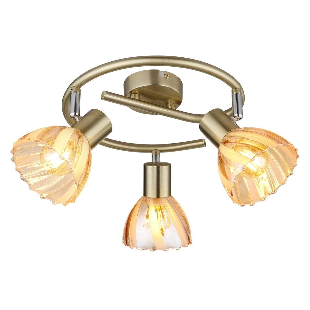 Deckenlampe 3-Leuchten Zachery Gold