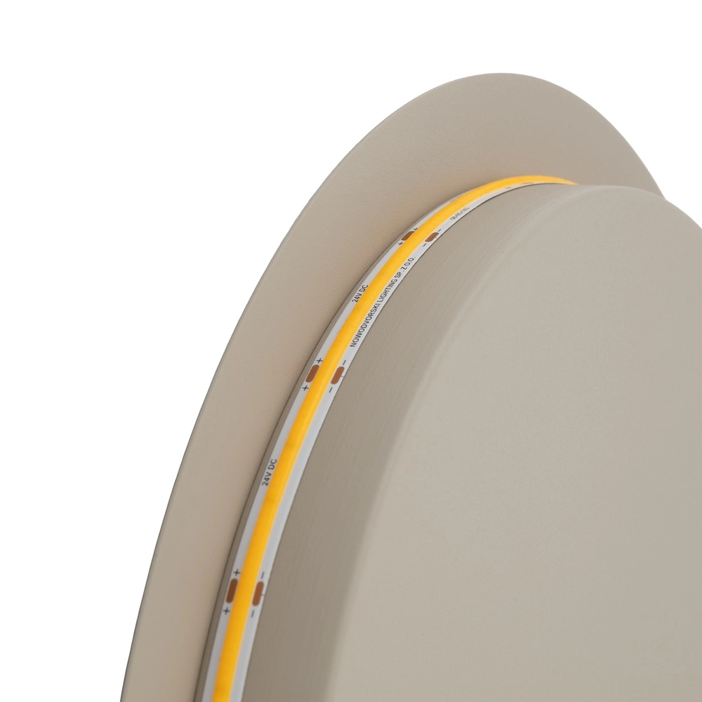 Design-Wandlampe Ring sandbraun Ø 35 cm Lyora 5903139126540