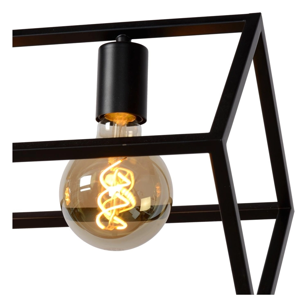 Moderne Pendellampe Fabian 4-Licht Schwarz Lucide 5411212010803