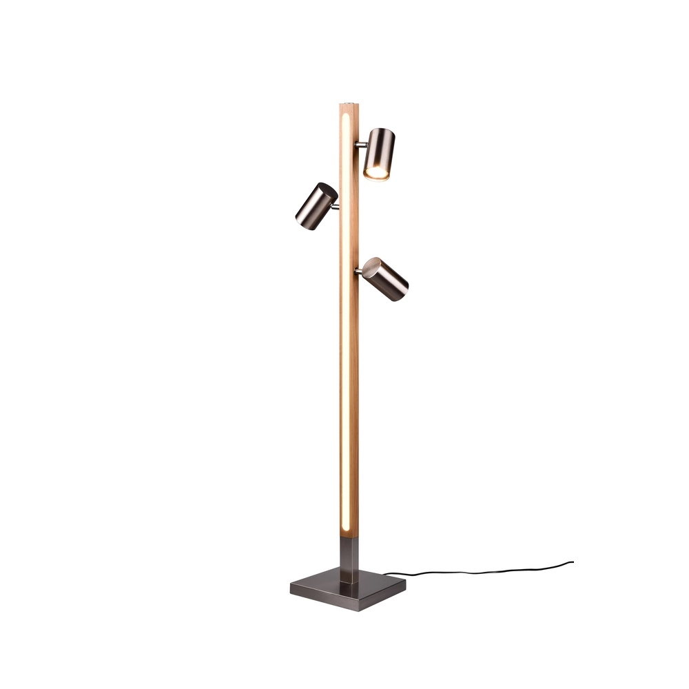 Design-Stehleuchte Marley Nickel