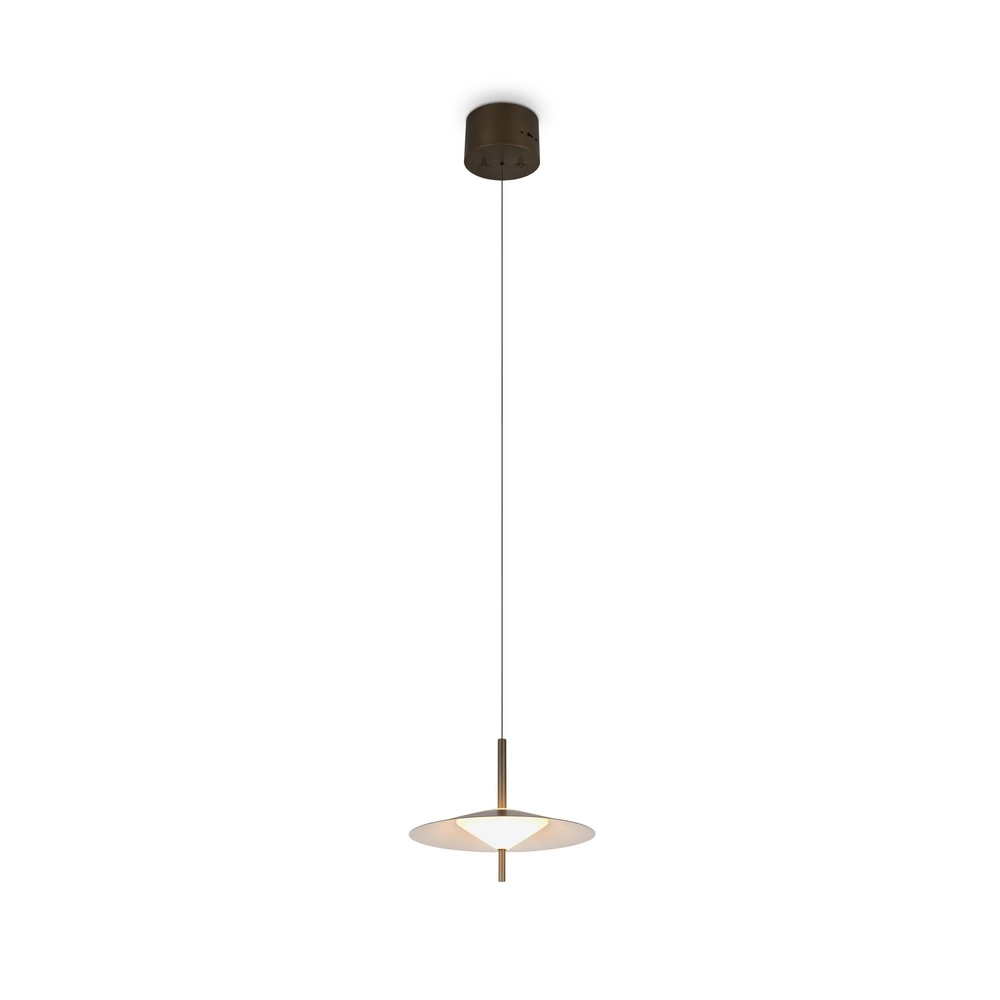 Design-Pendellampe Amalo platinbraun Ø 30 cm