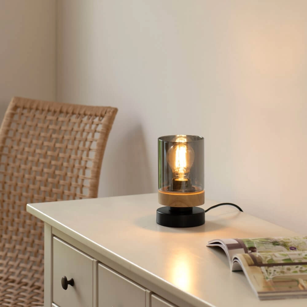 Tischlampe Pasqual Schwarz Just Light 4043689986087