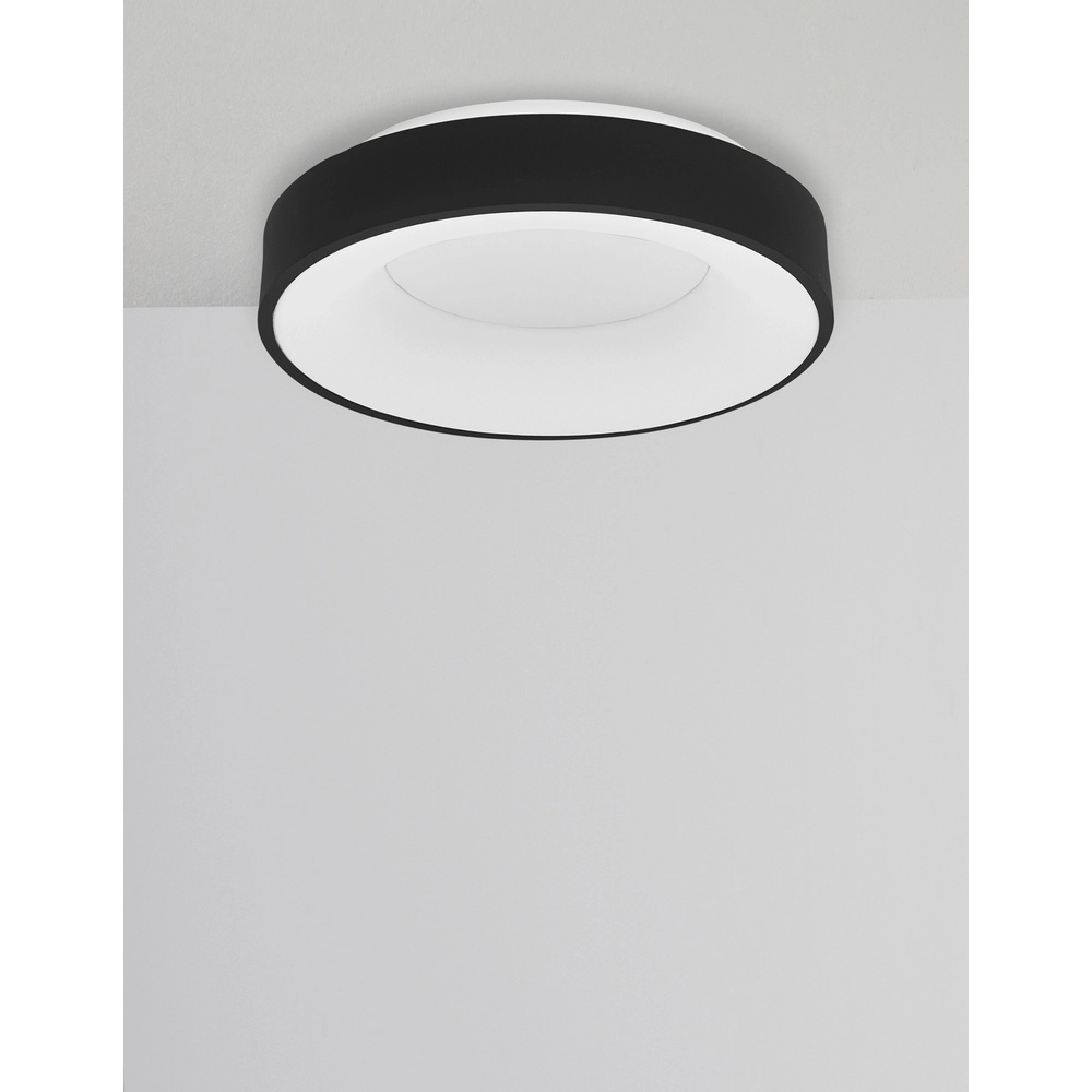 Deckenlampe Rando Thin schwarz Ø 38cm Lyora 5212017420039