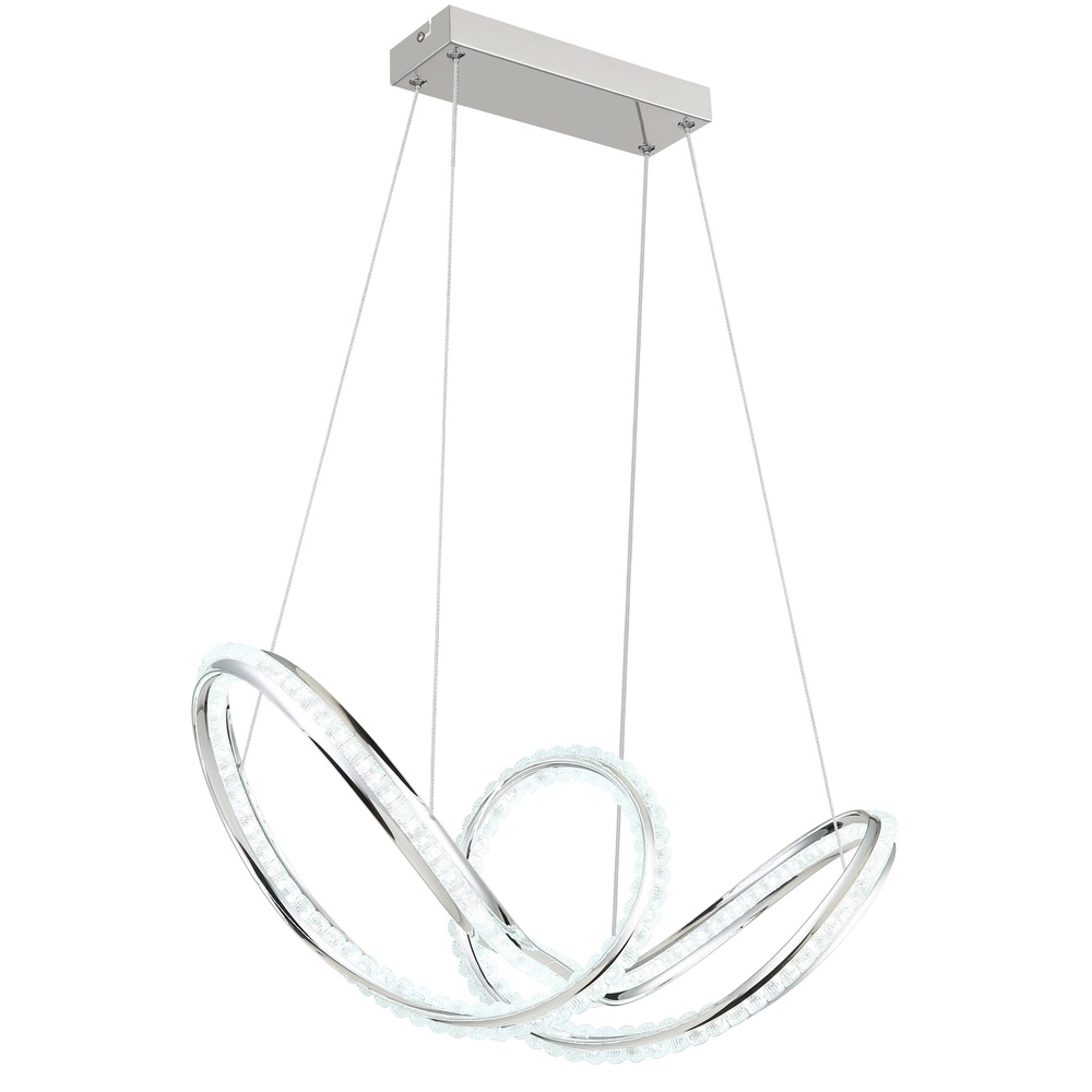 Moderne Pendellampe Evangeline Chrom Globo 9007371583201