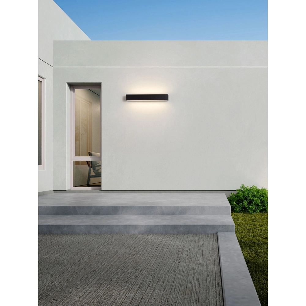 Elegante Wandlampe Lane schwarz 36cm - 28W