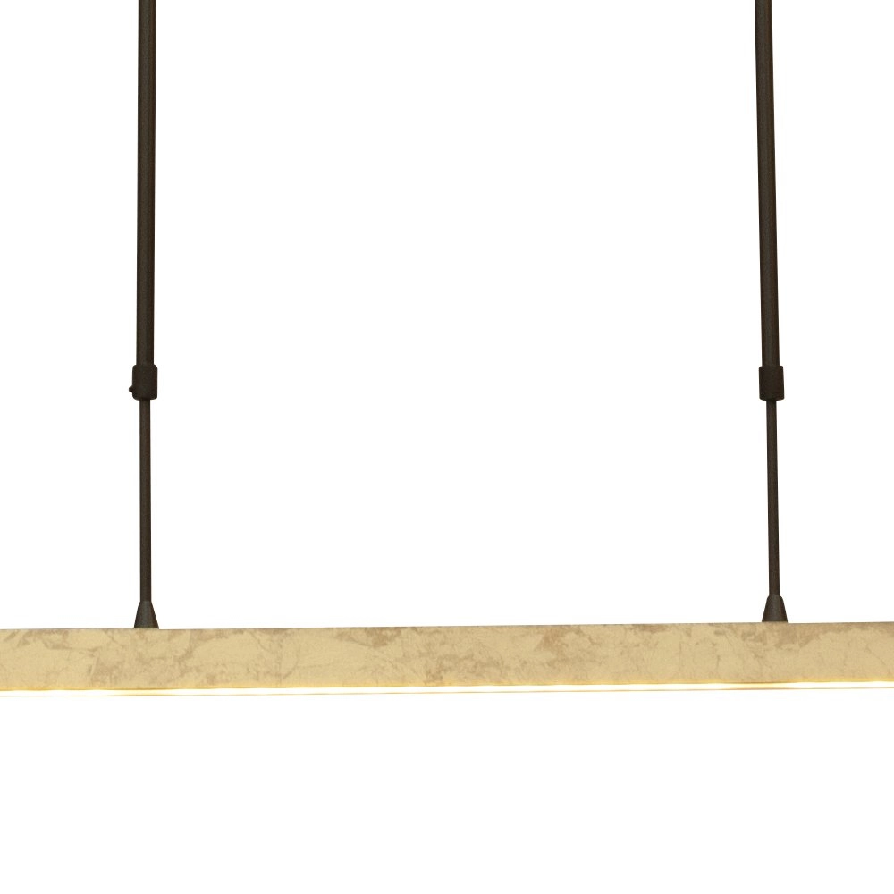 Schwarze Hängelampe Real 3 mit Gold 160cm Masterlight 8718121219677