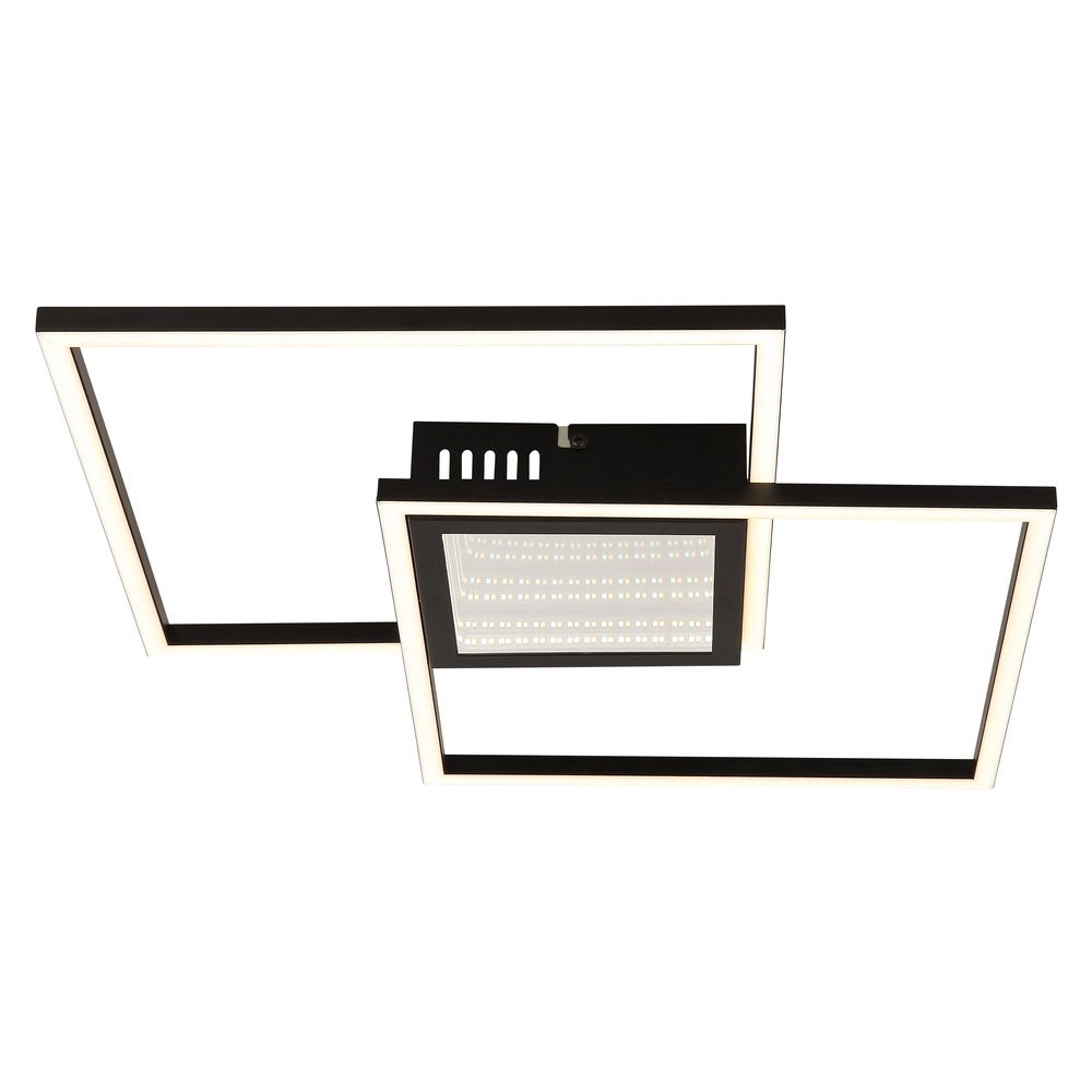 Moderne Deckenlampe Saunders Schwarzes Quadrat Globo 9007371475353