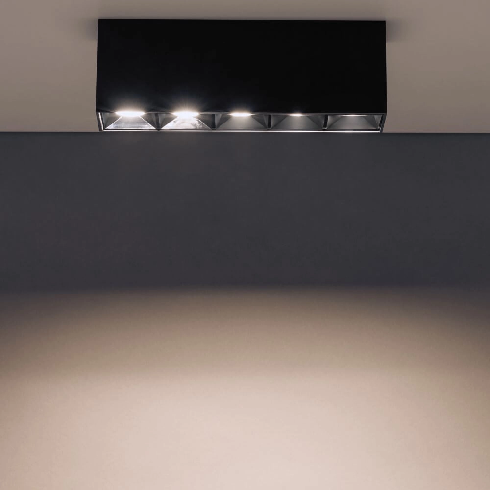Schwarzer Aufbaustrahler Midi Led 5x1 LEDs - 4000K Lyora 5903139100588