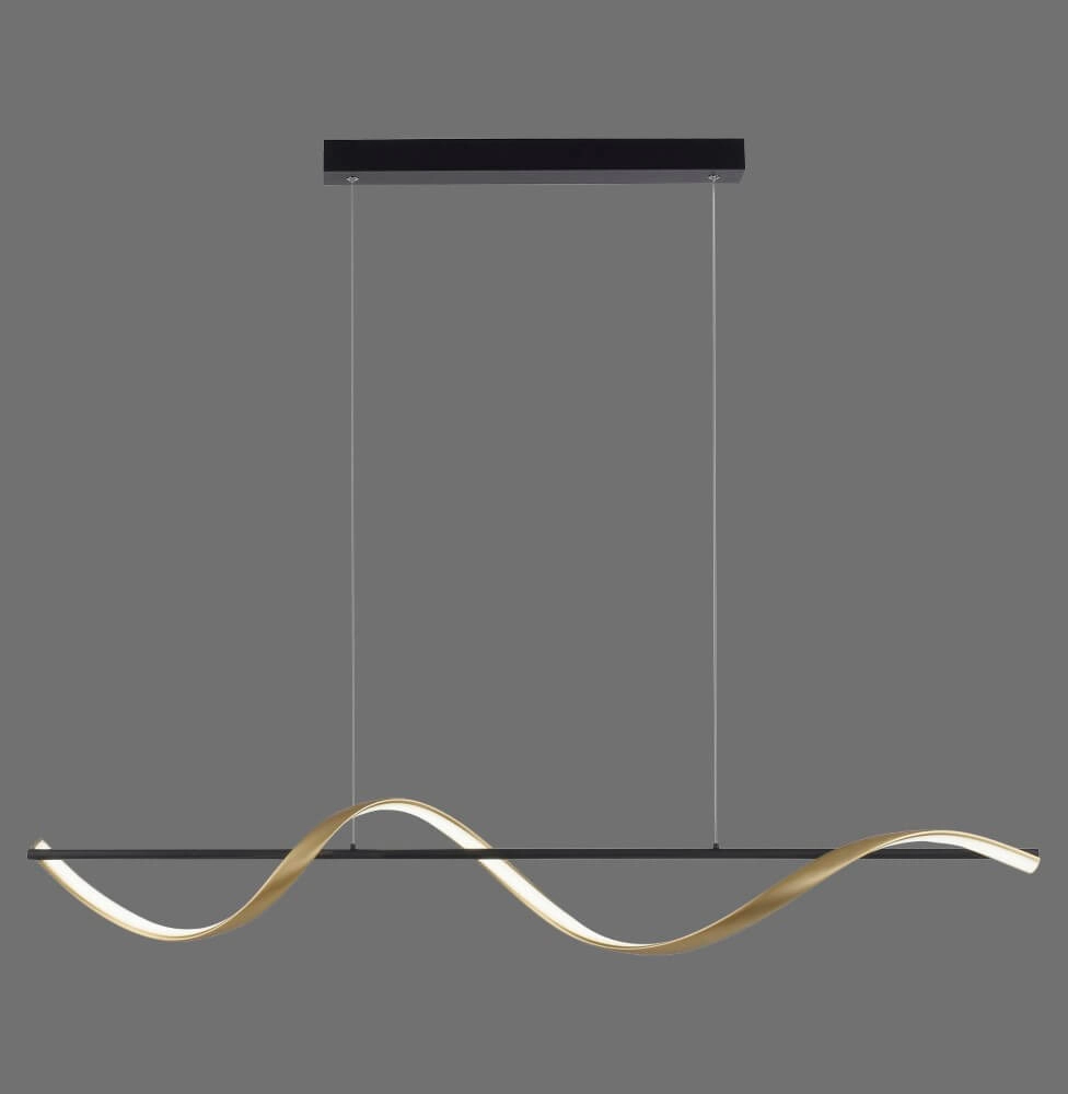 Gewellte Hängelampe Q-Swing Anthrazit Paul Neuhaus 4012248373767