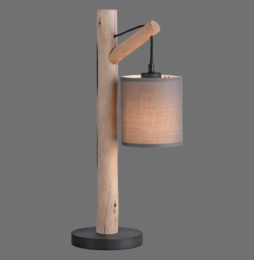 Ländliche Tischlampe Green Tribu Taupe Just Light 4043689995188