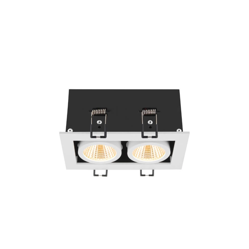 Quadratischer LED-Einbaustrahler Kadux Double 2x LED - weiß - 3000K SLV 4024163279079
