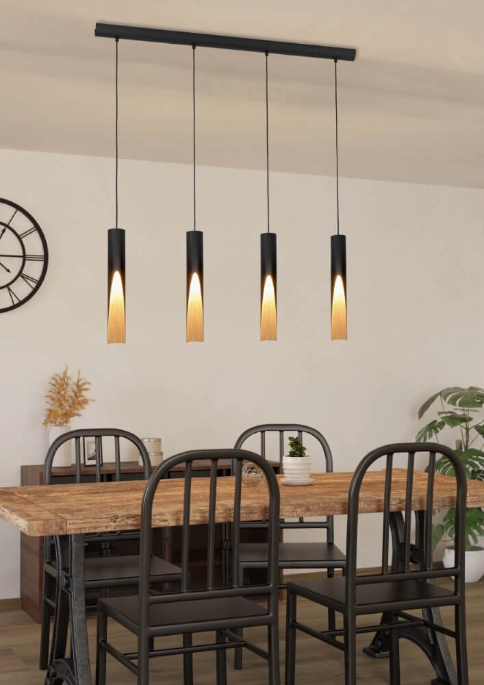 Zylinderförmige Hängelampe Barbotto 4-Licht Eglo 9008606327973