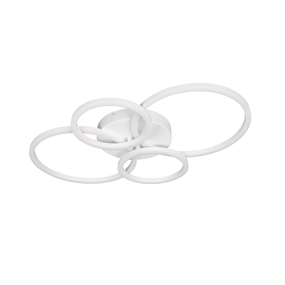 Moderne Deckenlampe Quilo Rundweiß Trio 4017807704259