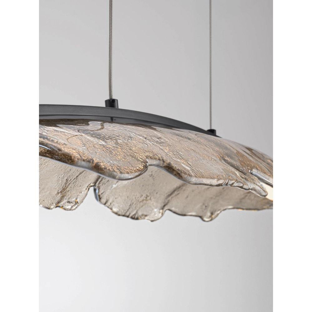 Design-Pendellampe Amado Anthrazit mit Mokka 104 cm Lyora 5212063500273
