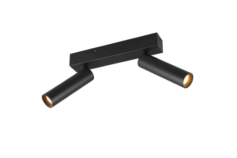 Schlanker Deckenstrahler Ambala 2x LED - schwarz Trio 4017807612639
