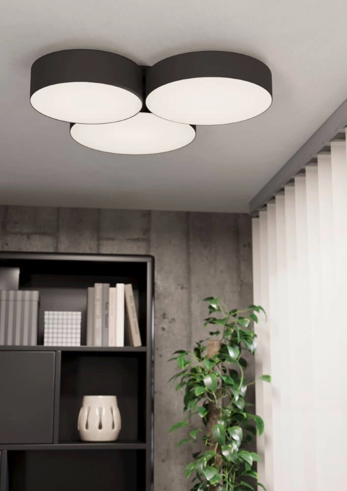 LED-Deckenleuchte Barbano-Z 3-flammig – schwarz Eglo 9008606274185
