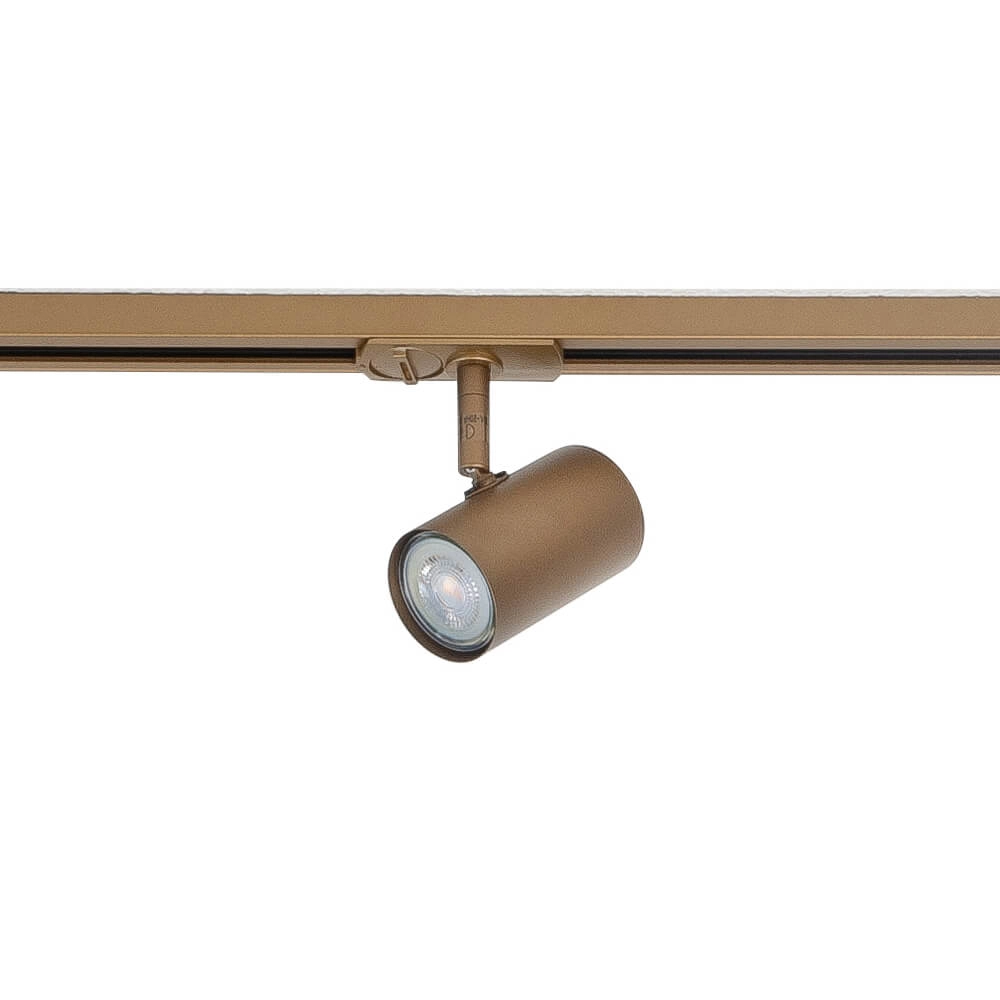 1-Phasen-Schienenset 150cm Cilinder Gold mit 4 Punkten Highlight 8718379047237