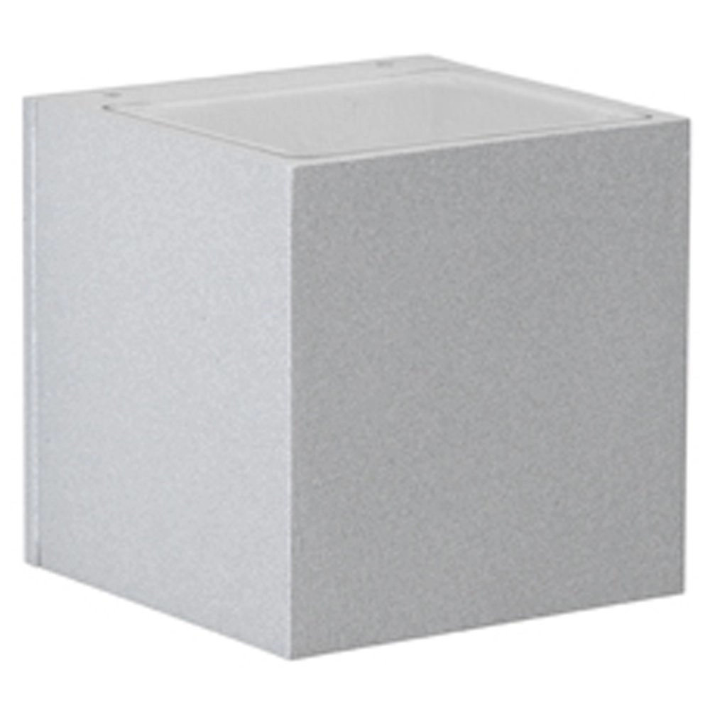 Quadratische LED-Wandleuchte Rhain 10,5 cm - grau