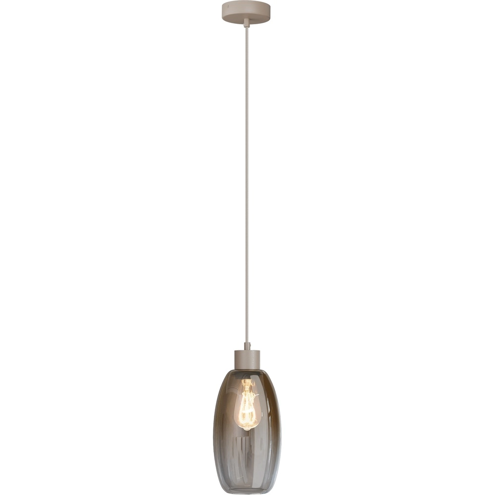 Glas-Pendellampe Olive Ø 15 cm – Sand