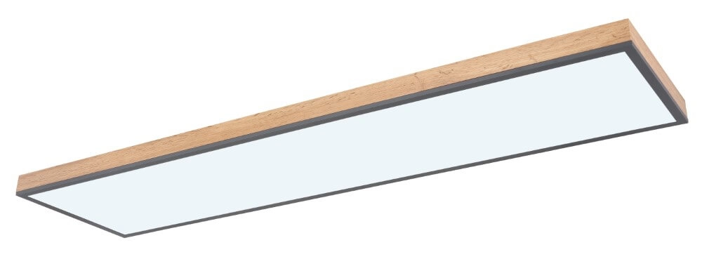 LED-Deckenleuchte aus Holz Doro 120x30cm Globo 9007371428014