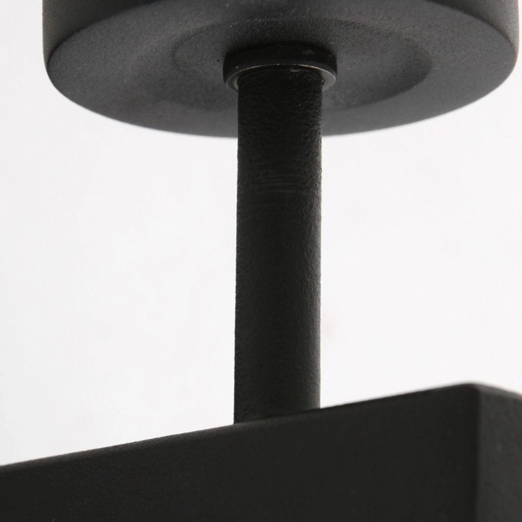 Schwarze Wandlampe Stang mit Korkkappe Ø20 cm Steinhauer 8712746180558