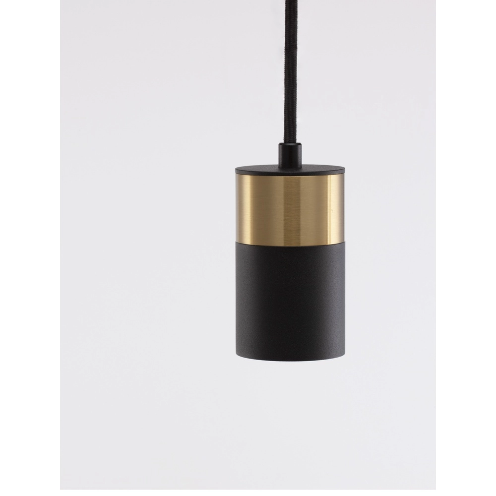 Pendelleuchte Pongo S Single 9,5cm gold mit schwarz Lyora 5212017430335