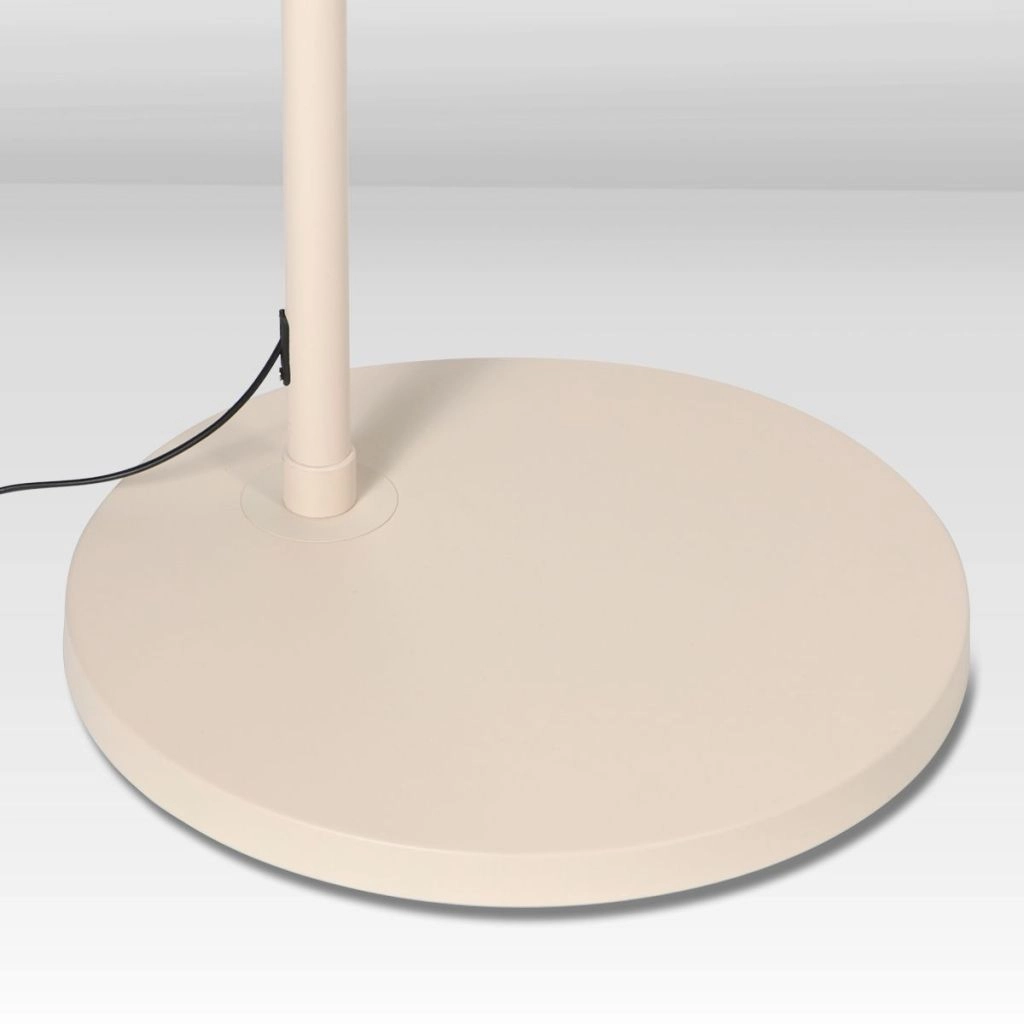 Lichtbogenlampe sandbraun Vela Lino mit schwarzem Farbton Ø60 cm Steinhauer 8712746185744