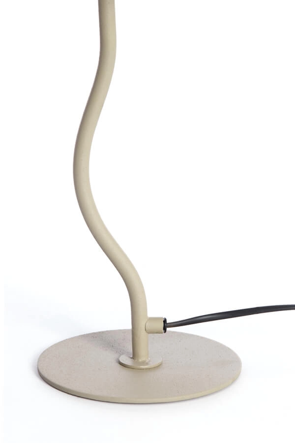 Tischlampe Elimo Ø 25cm x 50cm creme Light & Living 8717807705169