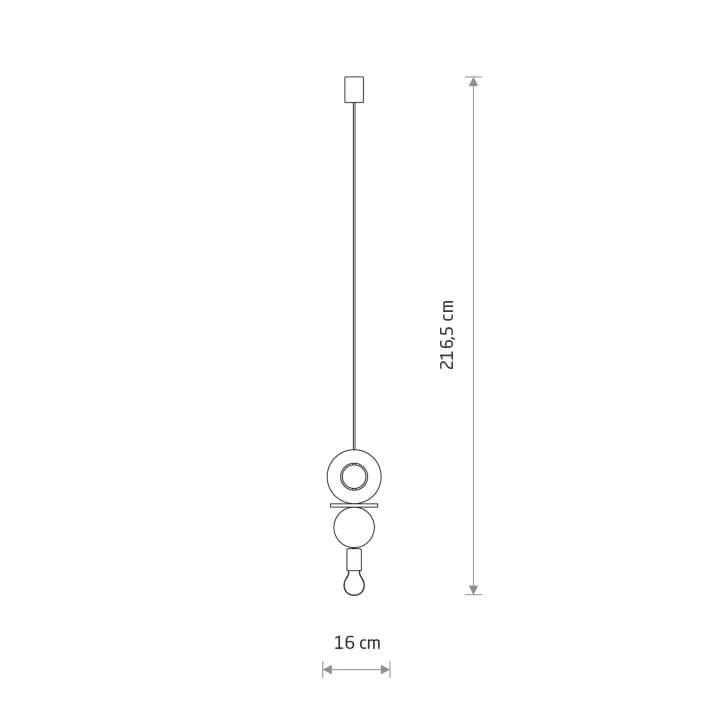 Design-Pendelleuchte Drops Wood C 1-helles Holz Lyora 5903139111751