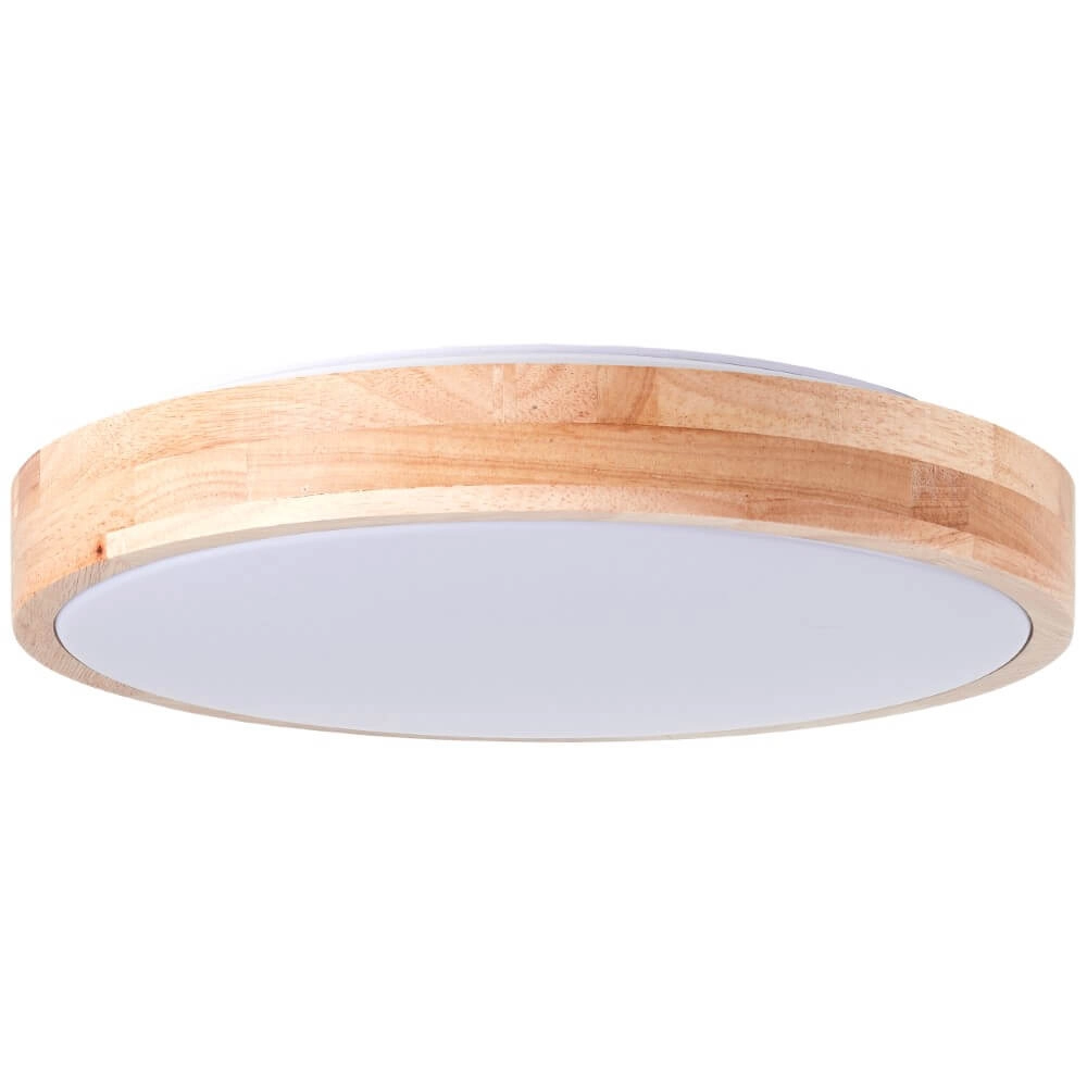 Deckenleuchte aus Holz Slimline Ø 34,5cm Brilliant 4004353426575