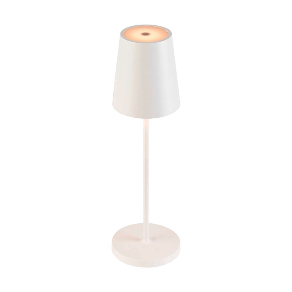 Tischlampe für den Außenbereich Vinolina Two weiß - wiederaufladbar