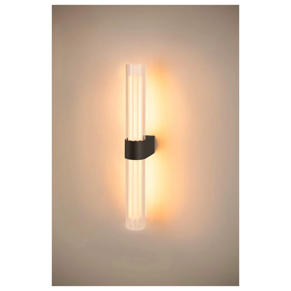 Badezimmer-Wandleuchte Lygant Double Schwarz SLV 4024163280631
