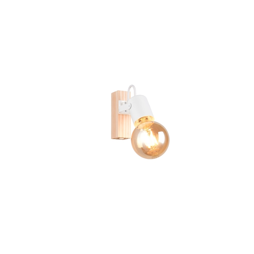 Deckenlampe Lynar Weiß mit Holz Trio 4017807670707