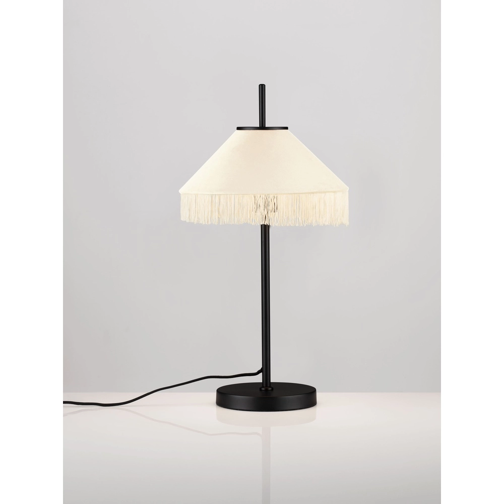 Tiffany-Tischlampe Velvy Beige Lyora 5212017493804