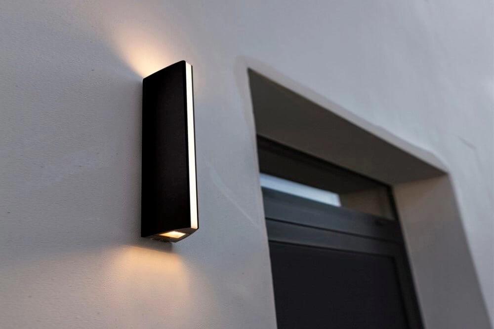 Einzigartige moderne Wandleuchte Leo Schwarz Lutec 6939412011646
