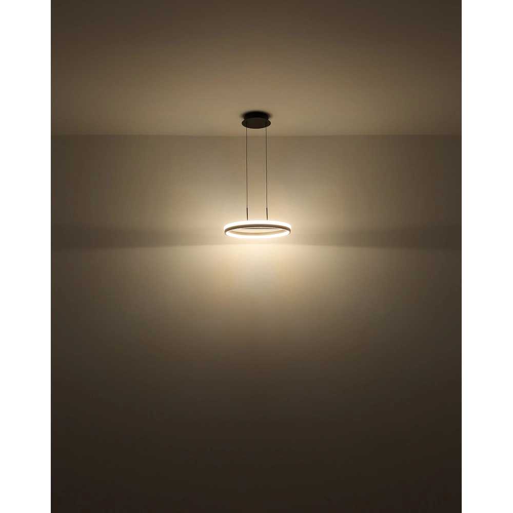 Design-Pendellampe Della Oval Schwarz Globo 9007371474738