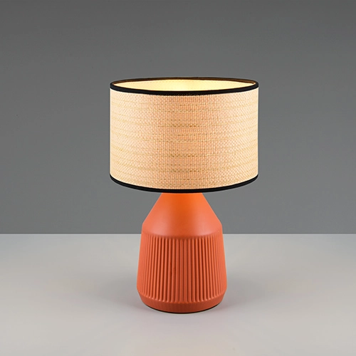 Tischlampe Formentera Ø 28 cm Terrakotta Trio 4017807678147