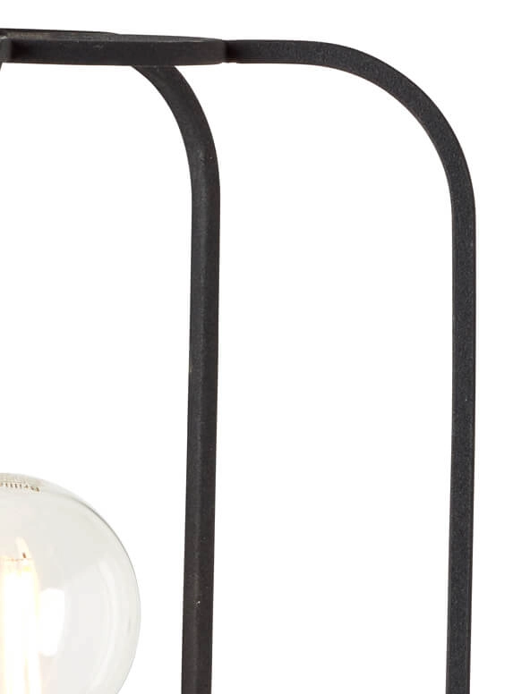 Wandlampe Tosh Schwarz mit Holzbraun Brilliant 4004353395307