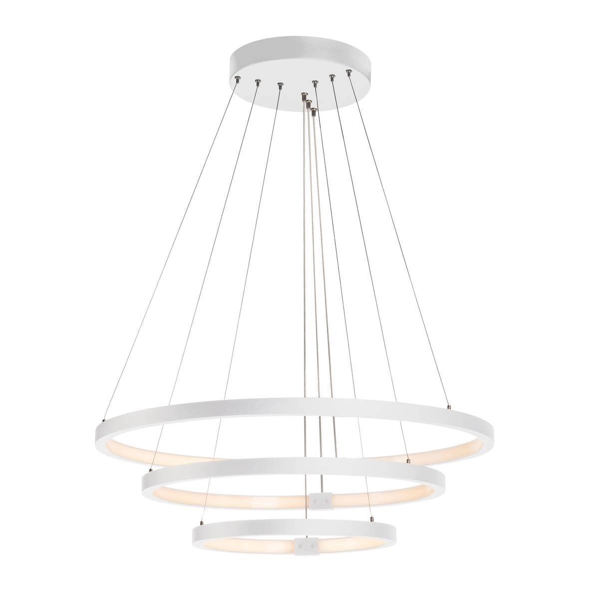 LED Hängelampe One Triple 3-Ringe Ø 80 cm dimmbar weiß