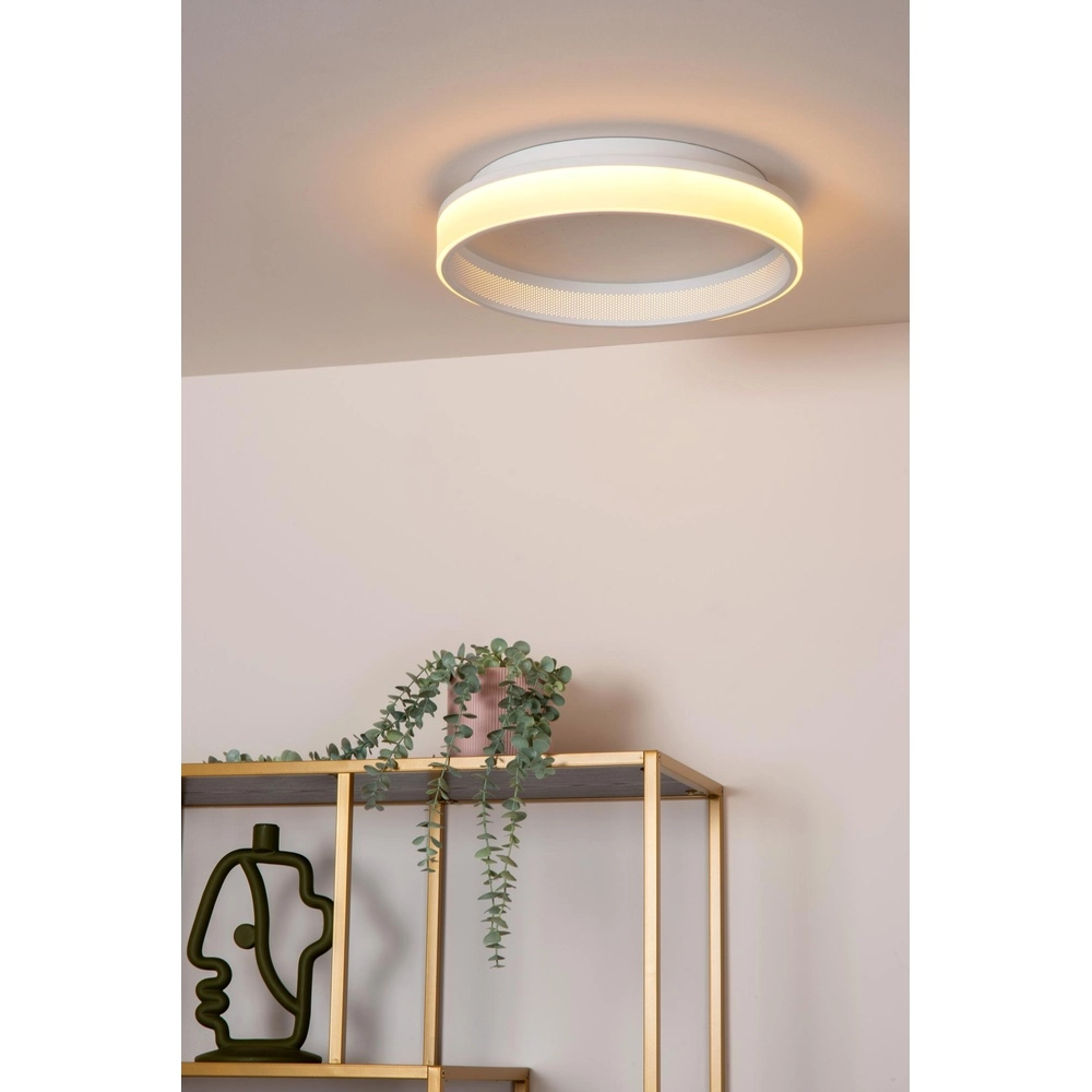 Design-Deckenlicht Estreja Ø 40 cm weiß Lucide 5411212712813