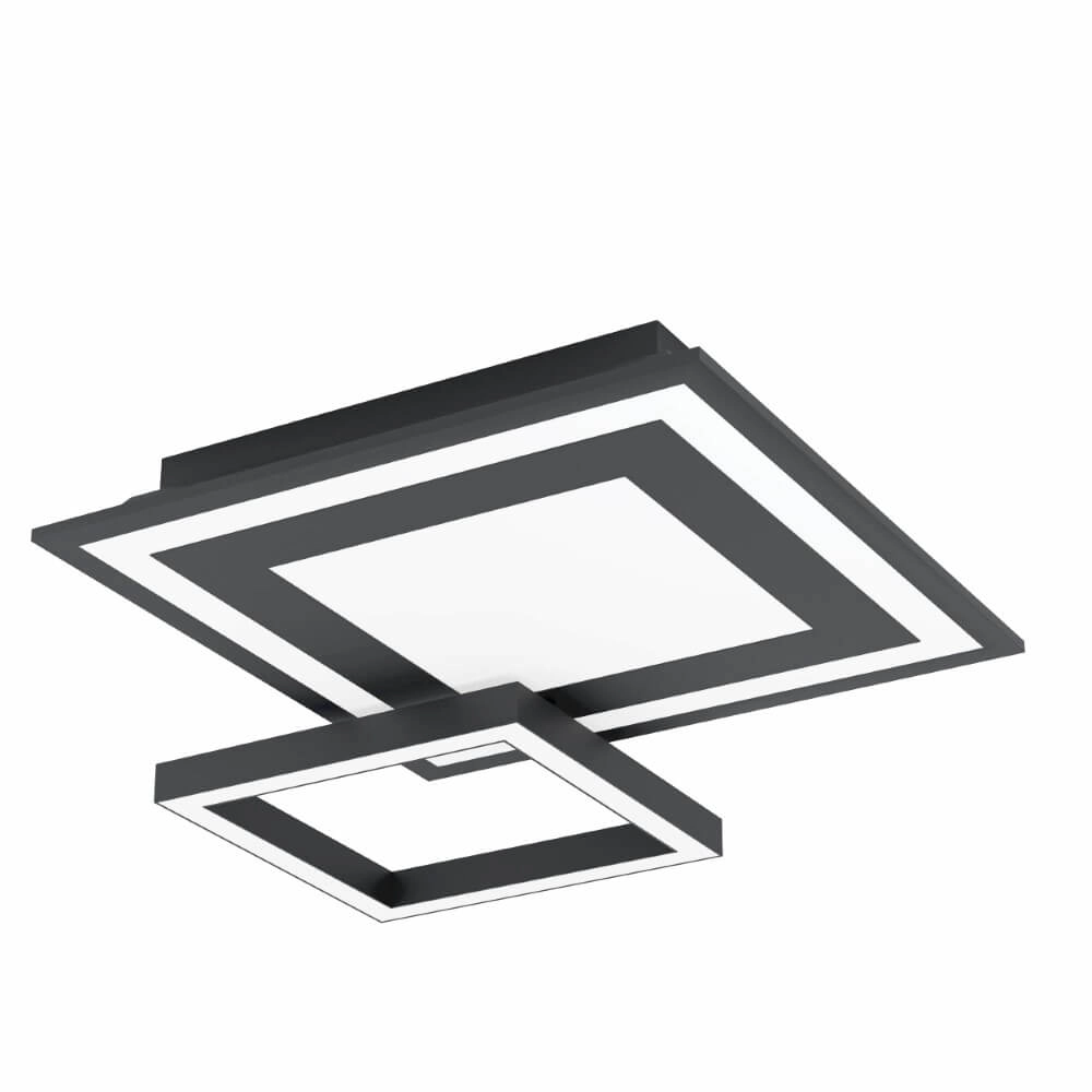 Deckenleuchte Zigbee Savatarila-Z 45x45cm schwarz Eglo 9008606221691